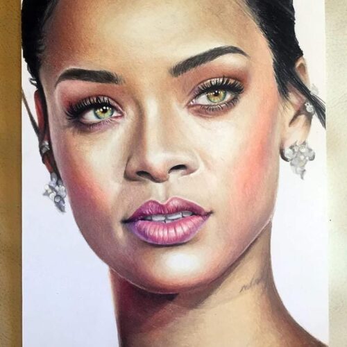 Disegno a colori Rihanna by Tanti